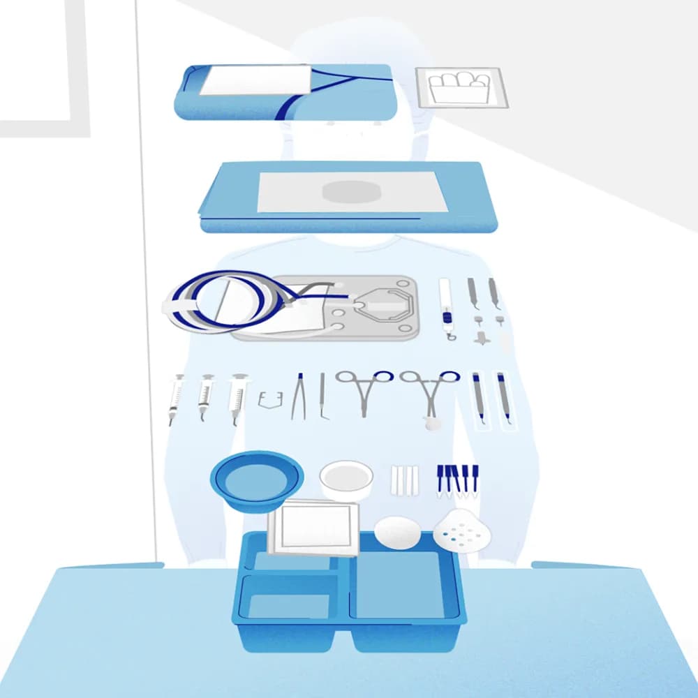 ZEISS OPTIKIT customizable surgical packs — Jarrohlik to'plamlari